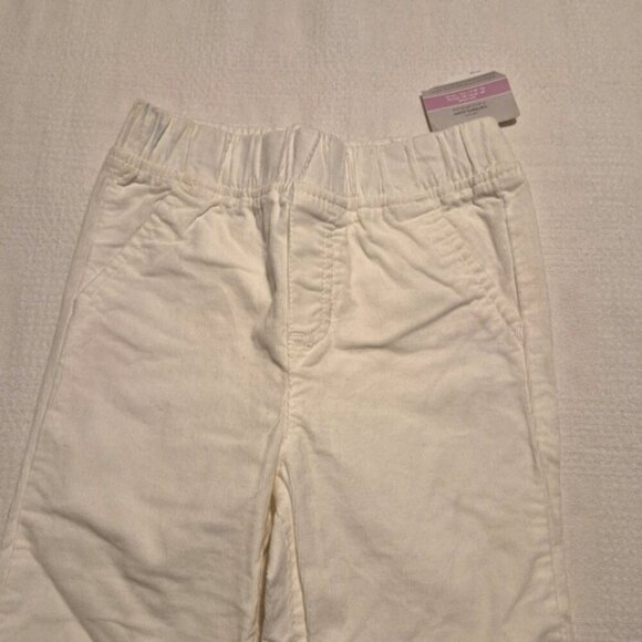 Carter's girls size 6 white pull on stretchy corduroy pants, NWT - Picture 2 of 7